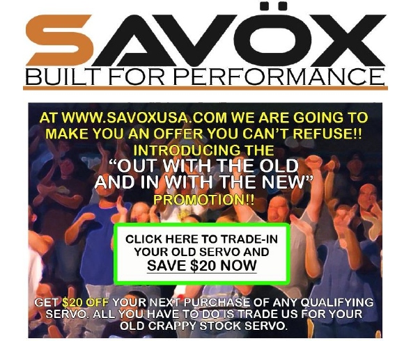 Savox Servo Trade in Program